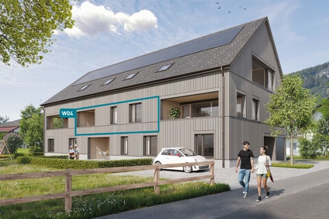 2-Zimmer-Terrassenwohnung W04/ Miete Erstbezug